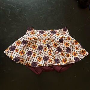 Burgundy floral Louis Vuitton print bummies